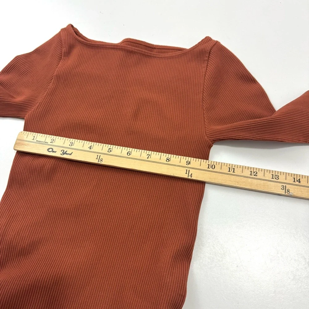 NEW Intimately Free People Caught Your Eye Long Sleeve in Toasted Cocoa XS/S